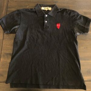 Commes de Garçons black polo size M